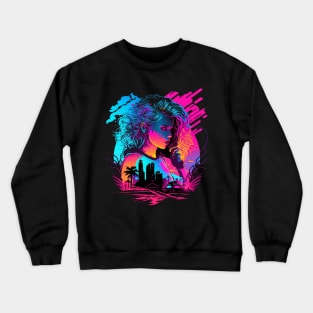 Synthwave design Crewneck Sweatshirt